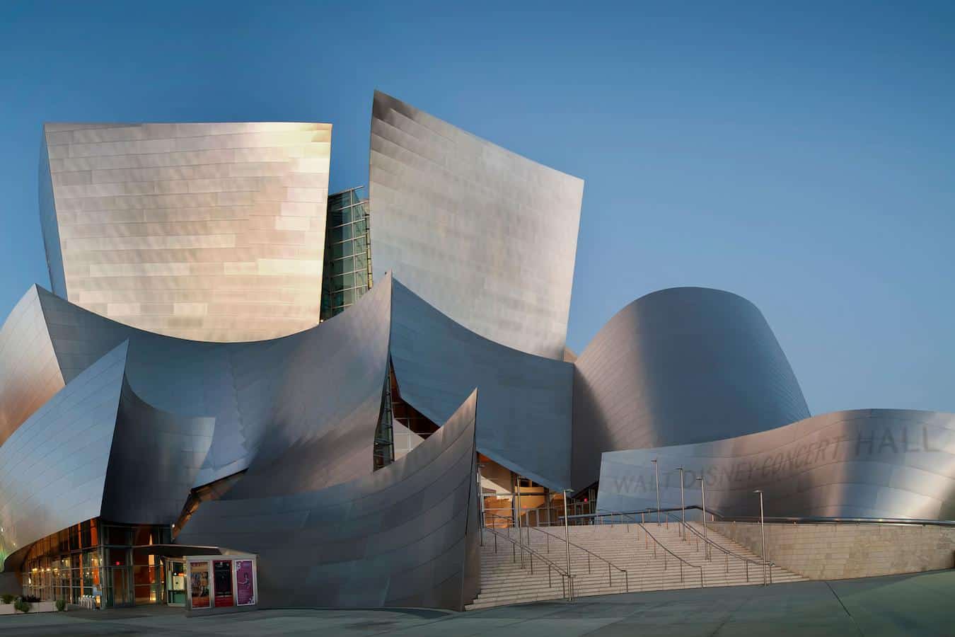 a building with modern architecture the walt disney concert hall in downtown la dorothy chandler pavilion angels flight dining destination disney hall grand avenue los angeles